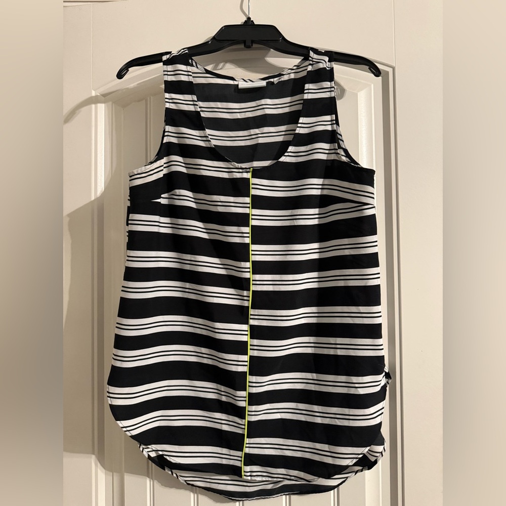New York & Company 
Striped Black and White Women's Top